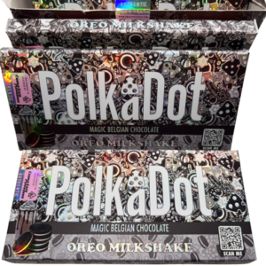 Polka dot mushroom chocolate bar-Oreo Milk Shake